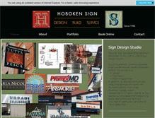 Tablet Screenshot of hobokensign.com